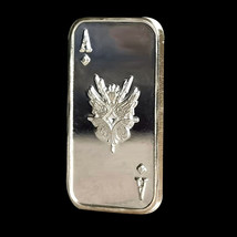 Ace Of Spades Silver Bullion Bar .999 Fine, 1 Gram Pure - 1g Solid Ag - Free S/H - £4.73 GBP