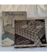 Two vintage Crochet booklets w/instructions, 1939 & 1941 Bucilla #141 Bedspreads - $15.00