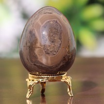 Polychrome Jasper Egg Quartz Crystal Healing Polished Round Home Decorations - £38.77 GBP