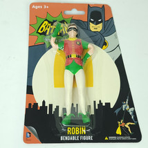 NJ Croce Bendable Robin Action Figure 5&quot; DC Comics Batman Classic Series NEW - $19.79