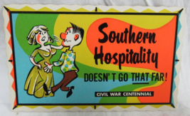 Comic Color Self Stick Postcard Southern Hospitality Civil War Centennia... - $4.94