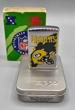 Vintage 1997 Green Bay Packers Chrome Zippo Lighter #443 - New In Package - £36.78 GBP