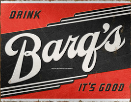 Barq&#39;s Root Beer Its Good Logo Soda Pop Kitchen USA Wall Décor Metal Tin Sign - £12.72 GBP