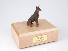 Doberman Red Pet Funeral Cremation Urn Avail in 3 Different Colors &amp; 4 Sizes - £135.88 GBP+