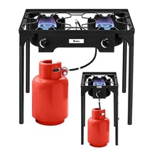 Portable Propane Gas Stove Burner Cooker Outdoor Camping Grill Pot Patio Cooking - £54.92 GBP+