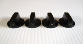 Vintage Daka - Ware  Bakelite  Knobs Set of Four 1 1/8 &quot; Wide Ham Radio - £23.63 GBP