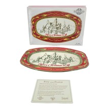 Holiday Fitz and Floyd Sentiment Serving Tray Merry Christmas to All St Nick - £23.93 GBP