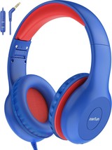 Kids Headphones Wired with Microphone 85 94dB Volume Limit Headphones for Kids P - £31.23 GBP