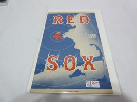 1956 Boston Red Sox Score Card Program (vs. Cleveland Indians) Partly Fi... - £23.58 GBP