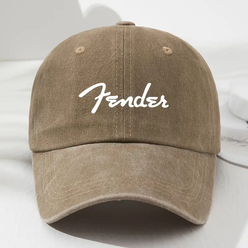 Fender retro men&#39;s cap beige adjustable back fits all - new - £7.90 GBP