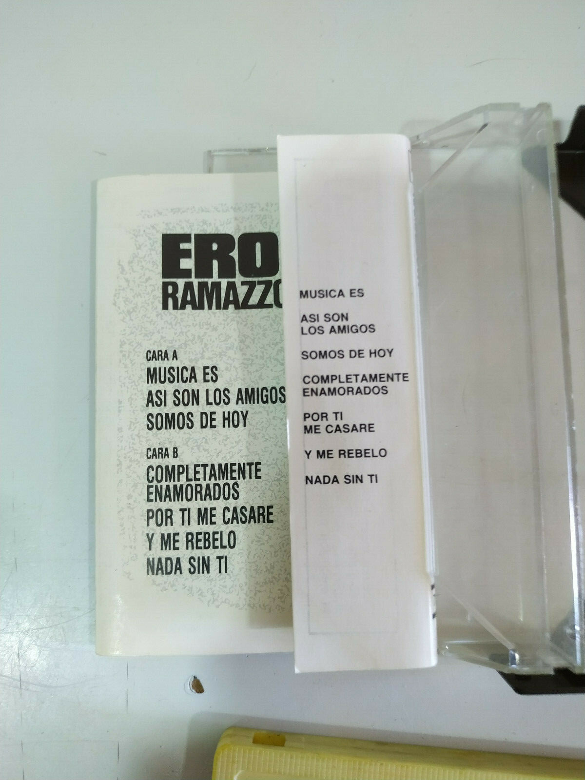 Eros Ramazzotti Musica es 1988 Hispavox Sung IN Spanisch - Kassette Esp Item image 6