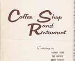 Cobbs Corner Coffee Shop And Restaurant Menu Manhattan New York City 1950&#39;s - $64.28