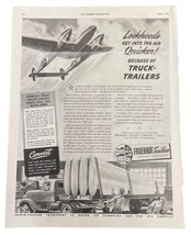 Fruehauf trailers The Saturday Evening Post October 3 1942 Page 63 &amp; 64 - £11.58 GBP