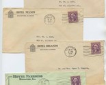 4 Illinois Hotel Covers 1930&#39;s Nelson Orlando Parkside Fox Hotels - $17.82