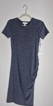 Treasure &amp; Bond Women’s NWT Sz Small Bodycon Dress Gray Heathered Knit R... - $437.24 MXN