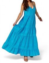 Buddylove jaxon tiered maxi dress in Ocean - £30.89 GBP