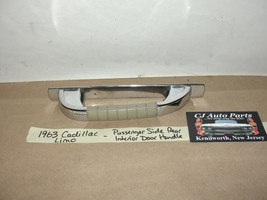 OEM 63 Cadillac Limo RIGHT PASSENGER SIDE REAR INTERIOR DOOR PULL HANDLE - £155.54 GBP