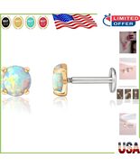 18G Hypoallergenic Titanium Flat Back Tragus Piercing Jewelry for Sensit... - $385.67 MXN