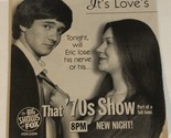 That 70s Show TV Guide Print Ad Topher Grace Laura Prepon TPA6 - $5.93