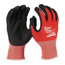 Milwaukee Cut Level 1 Nitrile Dipped Cut Resistant Gloves Red XLarge - $9.95