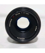 Minolta Maxxum AF 50mm f1.7 Lens (Missing Textured Rubber Piece) - $32.55 CAD