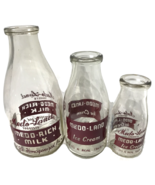 MEDO-LAND Dairy Creamery Vintage Milk &amp; Ice Cream Jar Lot Eugene Oregon - $79.19