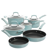Kenmore Elite Andover 10 Piece Nonstick Aluminum Cookware Set in Glacier... - $226.77 CAD