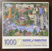 Bits &amp; Pieces London City View 1000 Piece Jigsaw Puzzle -Complete &amp; Exce... - £11.27 GBP
