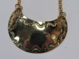 Seminole Mini 24&quot; Brass Swirl Single Gorget Necklace Charley Johnson Signed - $24.74