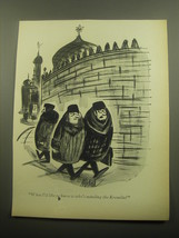 1959 Cartoon by Kenneth Mahood - What I&#39;d like to know is who&#39;s minding Kremlin - £12.17 GBP