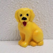 Vintage 90’s Lisa Frank Casey Yellow Labrador Dog Figure Figurine  2&quot; Toy Mini - £23.38 GBP