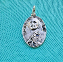 BLI VINTAGE 925 STERLING SILVER SAINT LOUIS DEMONFORT MEDAL PENDANT - $649.73 MXN