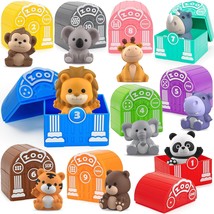 Learning Toys For 1,2,3 Year Old Toddlers, 20Pcs Safari Animals Toys, 18... - £26.78 GBP