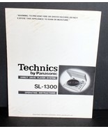 Technics SL-1300 Direct Drive Turntable OEM Handbook of Operating Instru... - $34.28 CAD