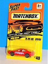 Matchbox SuperFast Mid 1990s Release #49 BMW 850i NEW Color Red w/ Ripper - £4.66 GBP