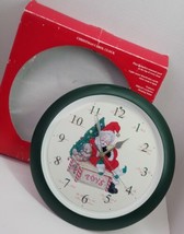 VTG Dillards Christmas Carol Wall Clock Santa Claus Toys Xmas w/ Origina... - $24.18