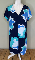 a new day NWT women’s short sleeve floral dress Size S Blue L2 - £9.05 GBP