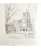 Princeton University 1967 Calendar Gravure Firestone Library College DWNN10 - $70.06 CAD