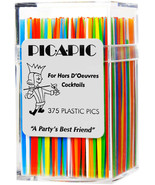 PIC-A-PIC 375 Plastic pArTy PICS Picks appetizer bar party ToothPicks So... - €22,66 EUR
