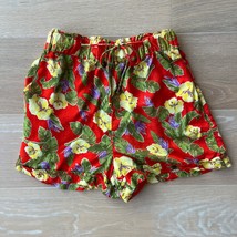 Urban Outfitters Phoebe Hawaiian Shorts Floral Red XS - $28.99