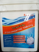 Poolwell 3&quot; chlorine tablets 10lb pail 330kb - £31.47 GBP