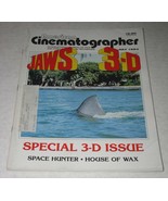 Jaws 3-D American Cinematographer Magazine Vintage July 1983 Special 3-D... - $34.99