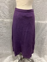 Giulliana Purple Tea Length Vintage Wool Skirt, Women&#39;s Sz Small, Made in Hon... - £22.15 GBP