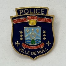 Ville De Hull Quebec Canada Police Dept Law Enforcement Enamel Lapel Hat Pin - £11.90 GBP