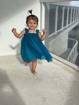 Blue baby tulle dress, Toddler Tulle Dress, Toddler birthday dress, cake... - £27.37 GBP