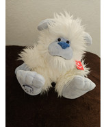 Aurora Yeti Plush Stuffed Animal Blue White Shaggy Hair Big Feet - £11.47 GBP