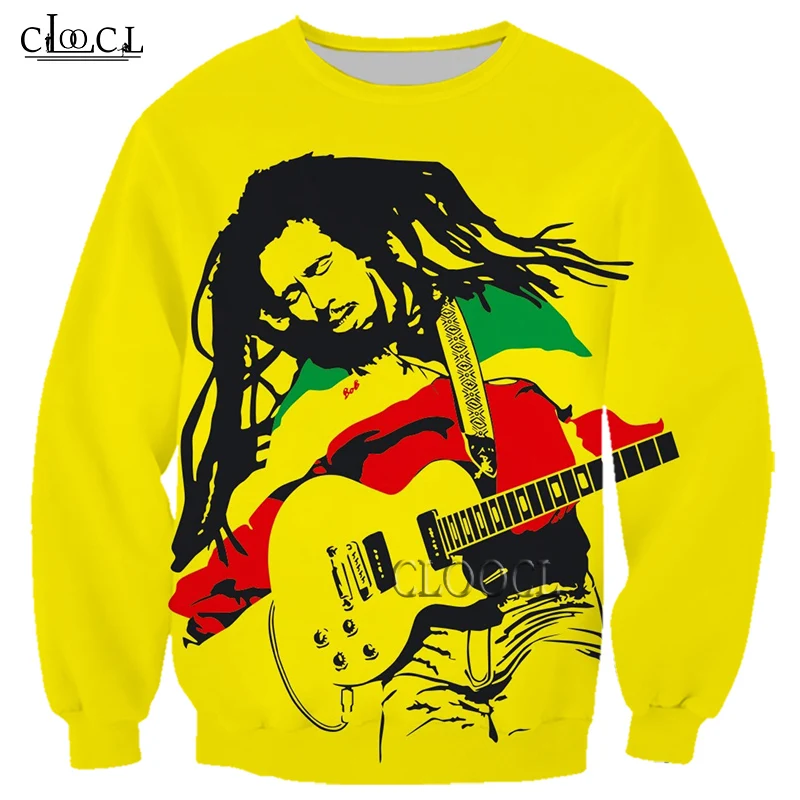 CLOOCL Singer Reggae Creator Bob Marley 3D Print Men Women  Fashion Hip Hop All- - £107.27 GBP