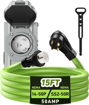 Sjtw Generator To House Power Cord, 10 Gauge, 125/250V, 12500W,, And Etl... - $140.94