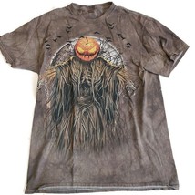 Vintage Delta Mens Small Halloween Horror Pumpkin Scarecrow Graphic Tie Dye - $18.47