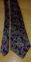 SHEAF &amp; GABER MEN'S 100% SILK NECKTIE 56"x3.75"-BARELY WORN - $7.69